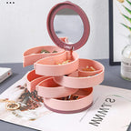 4 Layers Jewellery Organizer With Mirror