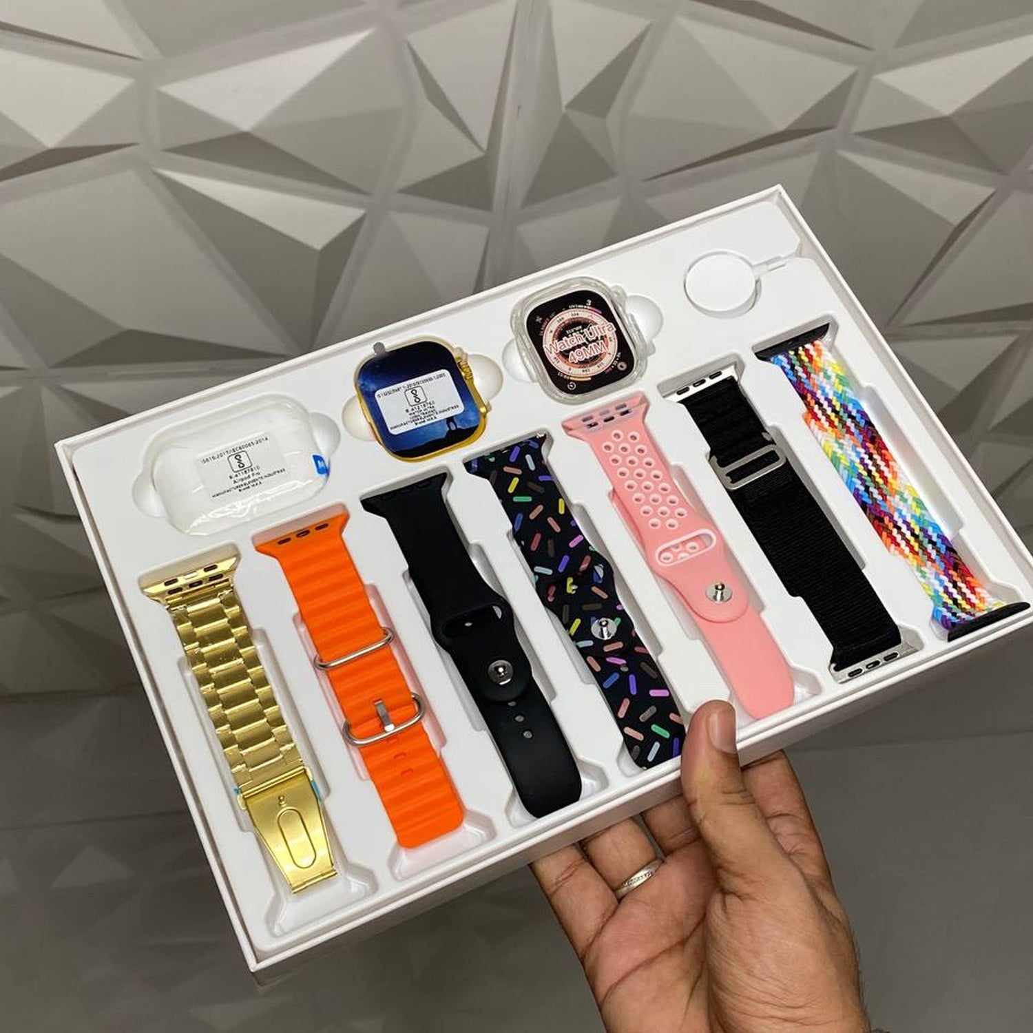 10 In 1 Set Ultra Smart Bluetooth Calling Smartwatch + Earphones