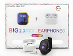 10 In 1 Set Ultra Smart Bluetooth Calling Smartwatch + Earphones