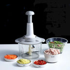 6 Blades Manual Hand-press Vegetable Chopper