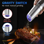 Automatic Gravity Electric Salt And Pepper Grinder Mill