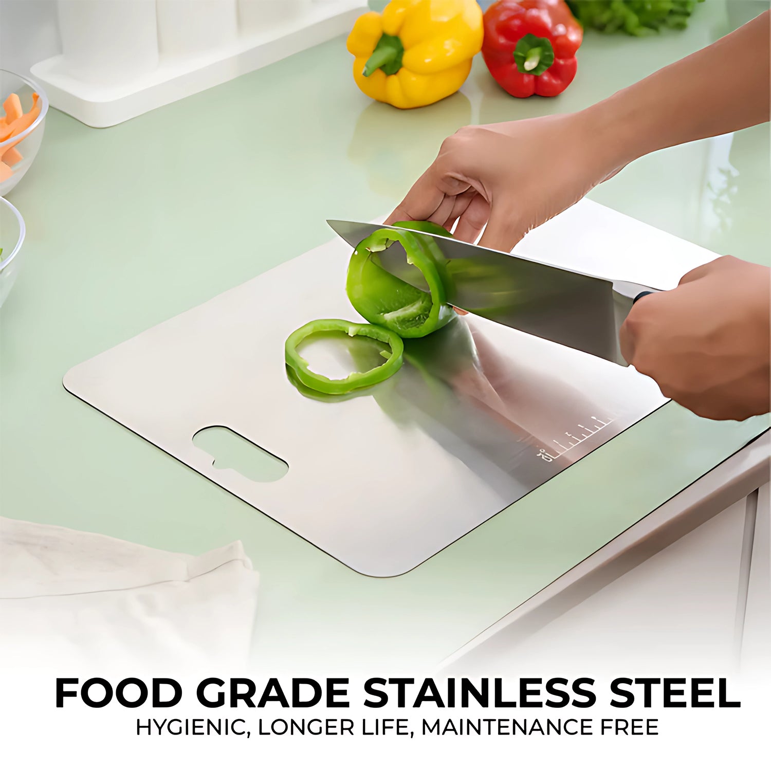 Stainless Steel Vegetable Cutting Board
