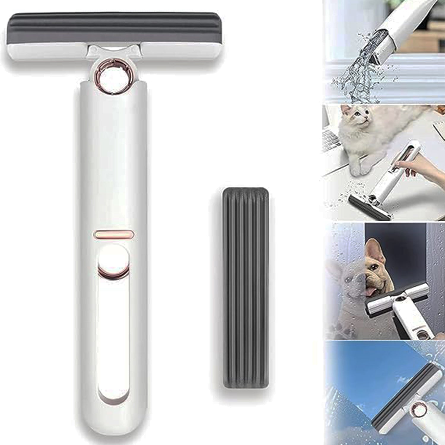 Portable Self-squeeze Short Mop